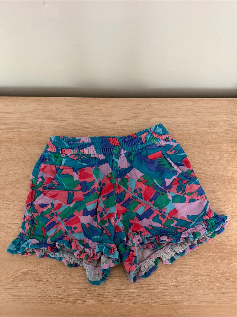 Cat & Jack Multicolor Ruffle-Hem Shorts